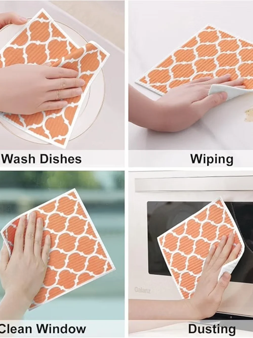 White Swedish Dish Cloths - 15 Pack